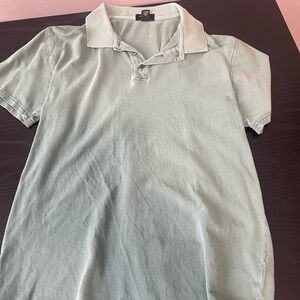Forever 21 Washed Green Polo